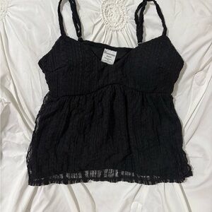 No Boundaries Black Lace Camisole